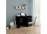 vidaXL Schreibtisch Schwarz 100x50x76 cm Holzwerkstoff