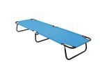 vidaXL Klappliege Stahl Türkisblau