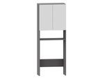Waschmaschinenumbauschrank HOME AFFAIRE "Wisla", grau (anthrazit, weiß), B:68cm H:180cm T:35cm, Spanplatte, Schränke, mit 2 Türen, Breite 68 cm, Höhe 180 cm