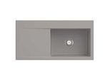 Villeroy und Boch Subway Style 60 Einbauspüle 336101KD Becken rechts, Ablaufgarnitur mit Handbetätigung, 1000 x 510 mm, Fossil