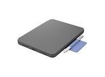 Logitech Rugged Folio - Tastatur und Foliohülle - Apple Smart connector - QWERTY - Spanisch - Graphite