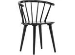 Livetastic Stuhl-Set , Schwarz , Holz , Kautschukholz , massiv , zylindrisch , 55x75x53 cm , abwischbar , Esszimmer, Stühle, Esszimmerstühle