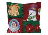 X-Mas Zierkissen , Multicolor , Textil , Weihnachten , Füllung: Polyester,Polyester , rechteckig , 45x45 cm , Heimtextilien, Wohntextilien, Kissen, Zierkissen