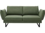 2-Sitzer "Spin, Multifunktionssofa, bequem und hochwertig verarbeitet", grün (oliv), B:228cm H:85cm T:215cm, 100% Polyester, SCHÖNER WOHNEN-KOLLEKTION, Sofas, Drehsitz-Funktion, USB-Anschluss, Armlehnfunktion, Rückenverstellung