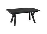 Ambia Garden Loungetisch , Anthrazit, Schieferfarben , Metall, Keramik , rechteckig , Y-Form , 93x77x163-203 cm , ausziehbar , Gartenmöbel, Gartentische