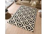 HANSE Home Teppich »Raute« rechteckig 9 mm Höhe Läufer, Kurzflor, Skandi, Raute, Wohnzimmer, Schlafzimmer, Flur