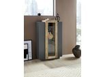 INOSIGN Vitrine »Coro, Vitrine, Glasvitrine, Vitrinenschrank, Stauraumvitrine«, 3 Türen davon 1 Glastür, 9 Fächer, Doppeltiefe, Höhe 120,5cm