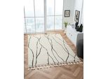 Myflair Möbel & Accessoires Hochflor-Teppich »Moroccan Handwrite« rechteckig 24 mm Höhe modern, marokkanisches Design, flauschig weich, mit Fransen