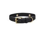 Barkalot Hundehalsband Veganes Leder schwarz XL