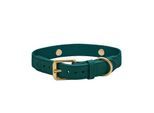 Barkalot Hundehalsband Veganes Leder grün XS