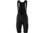 Fahrradhose GONSO "Ride Miles Bib Circle W", Damen, Gr. 36, Normalgrößen, schwarz, 78% Polyester, 22% Elasthan, Hosen, Damen Träger-Radhose mit Sitzpolster, Tight fit