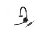 Logitech H570e Kopfhörer Noise cancelling mit kabel mit Mikrofon - Schwarz