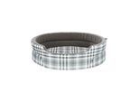 Trixie Lucky bed oval 75 × 65 cm grey/white