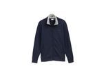TOM TAILOR Herren Sweatjacke mit Stehkragen, blau, Uni, Gr. M