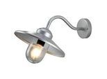 Elstead Lighting AUßENWANDLEUCHTE , Silberfarben , Metall, Glas , 25.5x42x27.5 cm , RoHS, Grüner Punkt , Lampen & Leuchten, Außenbeleuchtung, Außenleuchten