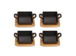 Echtwerk Pfannenset , Schwarz , Metall , 4-teilig , 0,25 L , quadratisch , 12.6x3.6x18.5 cm , kratzfest , Kochen, Pfannen, Pfannensets