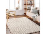 Livabliss Hochflor-Teppich »SMOLENSK«, rechteckig, 52 mm Höhe, Flauschig, Langflor, Weich, Boho Wohnzimmerteppich, Grau
