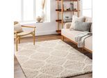Livabliss Hochflor-Teppich »SMOLENSK«, rechteckig, 52 mm Höhe, Flauschig, Langflor, Weich, Boho Wohnzimmerteppich, Grau