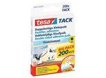 tesa TACK doppelseitige Klebepads für max. 20 g 1,0 x 1,0 cm, 200 St.