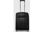 Piquadro Brief 4-Rollen Laptop-Trolley Koffer in Handgepäckgröße Schwarz