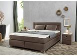 Boxspringbett JOCKENHÖFER GRUPPE "Romana, inkl. 7-Zonen-TTFK-Matratze", braun (braun 493, 08), B:190cm L:212cm, Spiegelfläche der Matratze: 100% Polyester;Bettgestell und seitliche Einfassung der Matratzen: Microfaser, 100% Polyester;Topper: 100% Polyurethan, Bezug (100% Polyester) abnehmbar und waschbar bis 60º C, Komplettbetten, Boxspringbett, KS-Topper, verschiedene Härtegrade und Bettbreiten w