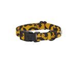 Barkalot Hundehalsband Recyceltes Polyester schwarz/ orange S