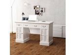 vidaXL Schreibtisch Sekretär Weiß 140 x 48 x 80 cm