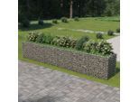 vidaXL Gabionen-Hochbeet Verzinkter Stahl 540×90×100 cm