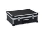 vidaXL Werkzeugkoffer 46 x 33 x 16 cm Schwarz Aluminium