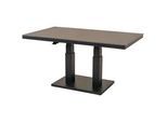 Ambia Garden Loungetisch , Anthrazit , Metall, Keramik , rechteckig , eckig , 85x50-72x140 cm , Gartenmöbel, Gartentische
