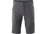 Fahrradhose GONSO "Trail Shorts Hipbag M", Herren, Gr. 6XL, Normalgrößen, grau, 85% Polyester (recycelt), 15% Elasthan, Hosen, Bewegungselastisch, strapazierfähig und schnelltrocknend