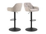 Barhocker AC DESIGN "Brooke, 2 Stück", beige, B:52cm H:109cm T:52cm, Hocker, Barhocker