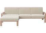 sit&more Ecksofa "Kolding L-Form" Armlehnen aus Buchenholz in natur, verschiedene Bezüge und Farben