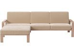 sit&more Ecksofa »Kolding L-Form«, Armlehnen aus Buchenholz in natur, verschiedene Bezüge und Farben