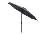 DEGAMO Marktschirm Aluminium 300cm knickbar, mit Kurbel, Material Bezug 100% Polyester, Gewicht 6kg