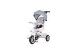 Chipolino Tricycle Marathon 2 in 1 Dreirad, Sitz umkehrbar, Gummiräder, Dach grau