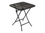 DEGAMO Klapptisch RIVO 60x60cm, Streckmetall eisengrau