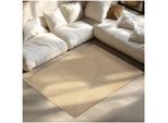 tectake® Geflochtener Teppich, verschiedene Größen, aus Jute- und Kunstfasern, strapazierfähig und pflegeleicht