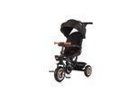 Chipolino Tricycle Marathon 2 in 1 Dreirad, Sitz umkehrbar, Gummiräder, Dach schwarz