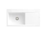 Villeroy und Boch Subway Style 60 Einbauspüle 336201R1 Becken links, Ablaufgarnitur mit Handbetätigung, 1000 x 510 mm, weiß Alpin