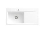 Villeroy und Boch Subway Style 60 Einbauspüle 336202R1 Becken links, Ablaufgarnitur mit Excenterbetätigung, 1000 x 510 mm, weiß Alpin
