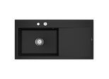 Villeroy und Boch Subway Style 60 Einbauspüle 336202J0 Becken links, Ablaufgarnitur mit Excenterbetätigung, 1000 x 510 mm, Chromit