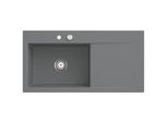 Villeroy und Boch Subway Style 60 Einbauspüle 336202SL Becken links, Ablaufgarnitur mit Excenterbetätigung, 1000 x 510 mm, Stone