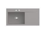 Villeroy und Boch Subway Style 60 Einbauspüle 336202KD Becken links, Ablaufgarnitur mit Excenterbetätigung, 1000 x 510 mm, Fossil