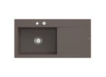 Villeroy und Boch Subway Style 60 Einbauspüle 336202TR Becken links, Ablaufgarnitur mit Excenterbetätigung, 1000 x 510 mm, Timber