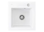 Villeroy & Boch Subway 45 XS Einbauspüle 678102KG mit Ablaufgarnitur und Exzenterbetätigung, 475 x 510 mm, Snow White