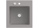 Villeroy & Boch Subway 45 XS Einbauspüle 678102KD mit Ablaufgarnitur und Exzenterbetätigung, 475 x 510 mm, Fossil