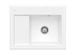 Villeroy und Boch Subway 45 Compact Einbauspüle 331300KG Einbauspüle rechts, 650x220x510mm, snow white CeramicPlus