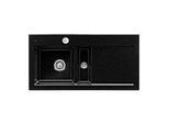 Villeroy und Boch Subway 60 Einbauspüle 677002J0 links, mit Ablaufgarnitur, Excenterbetätigung, 1000 x 510 mm, chromite CeramicPlus