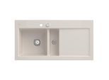 Villeroy und Boch Subway 60 Einbauspüle 677002KR links, mit Ablaufgarnitur, Excenterbetätigung, 1000 x 510 mm, crema CeramicPlus